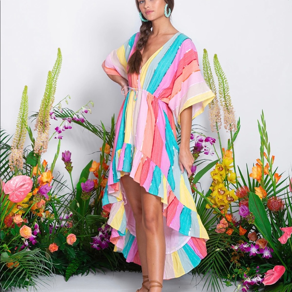 Rainbow high Low Dress